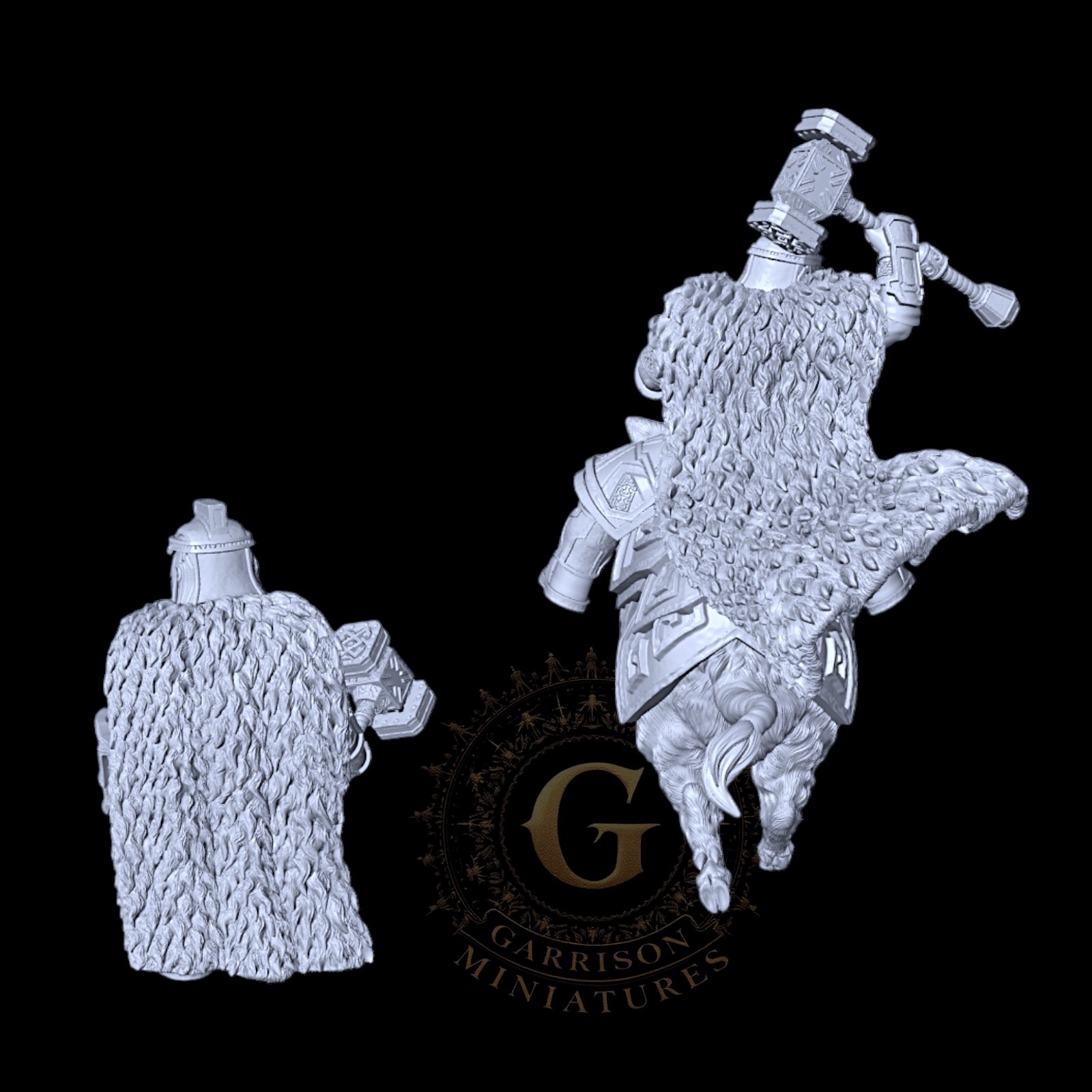 Dwarf Lord Foot & Mounted: 28mm Fantasy Wargames and Collectors Miniatures