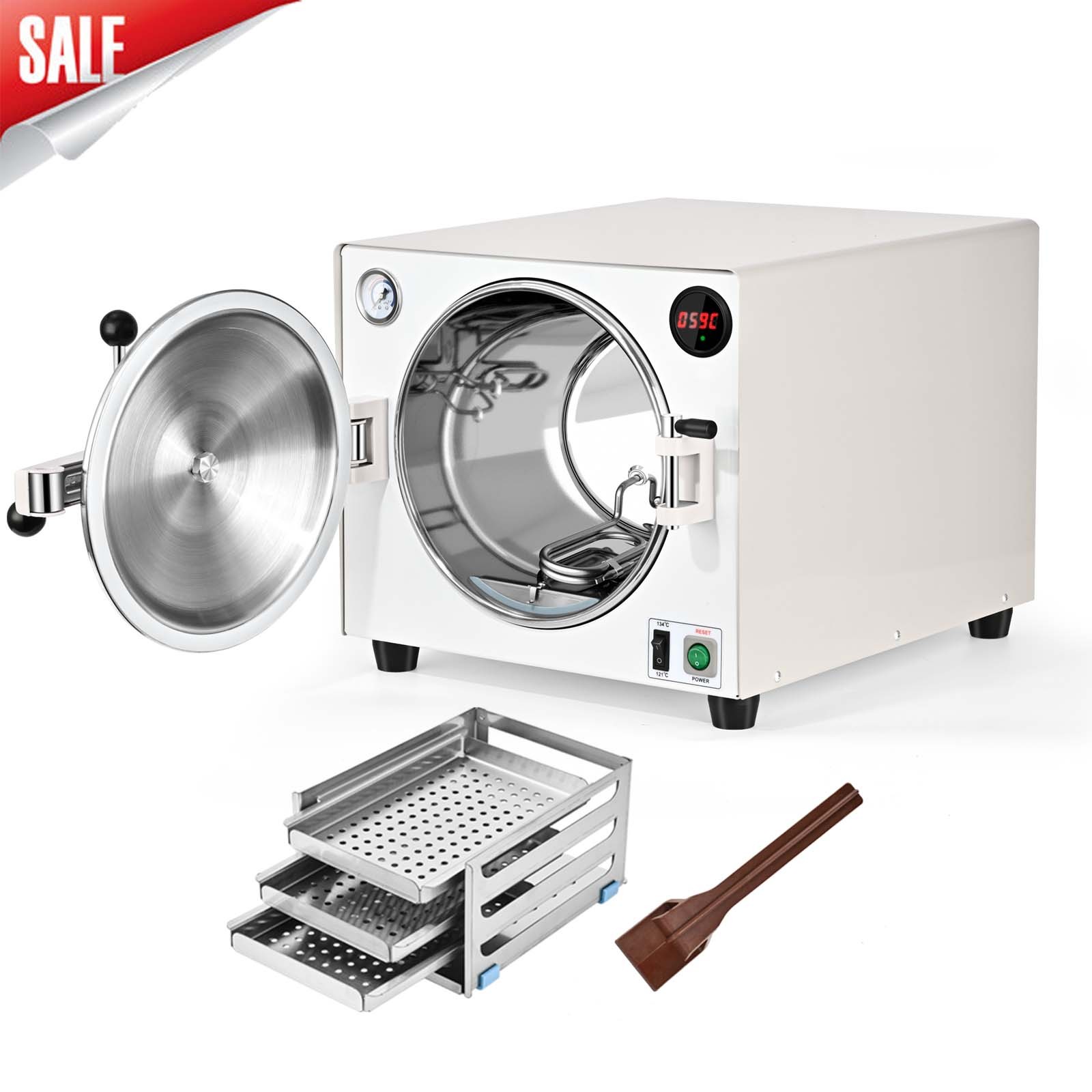 18L Dental Autoclave Steam Sterilizer Vacuum Steam Sterilization 6 Min Heating