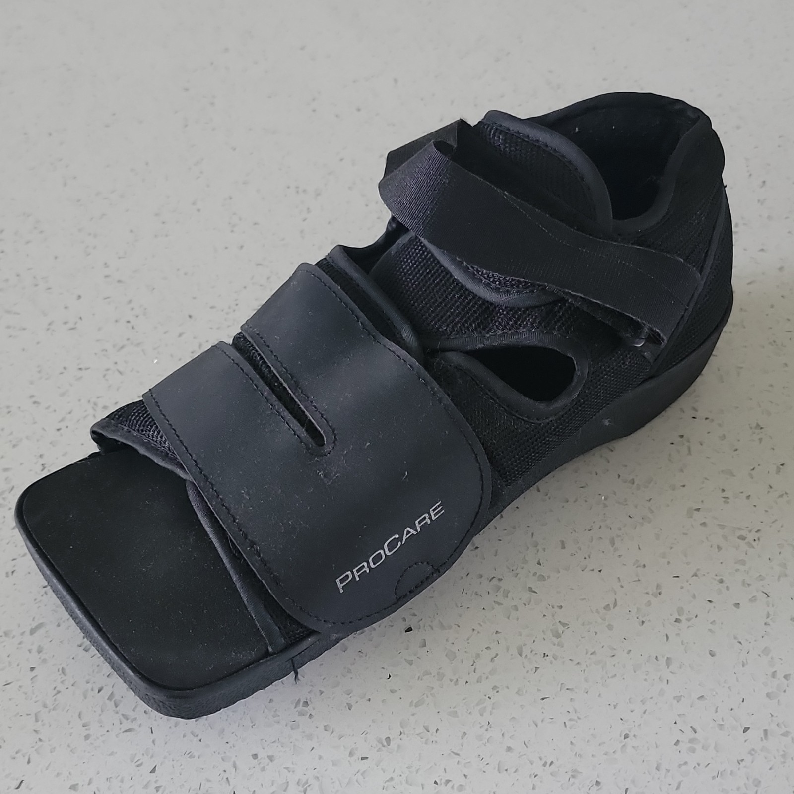 ProCare Post-Op Surgical Orthopedic Medical  Black Orthopedic Footwear size 10