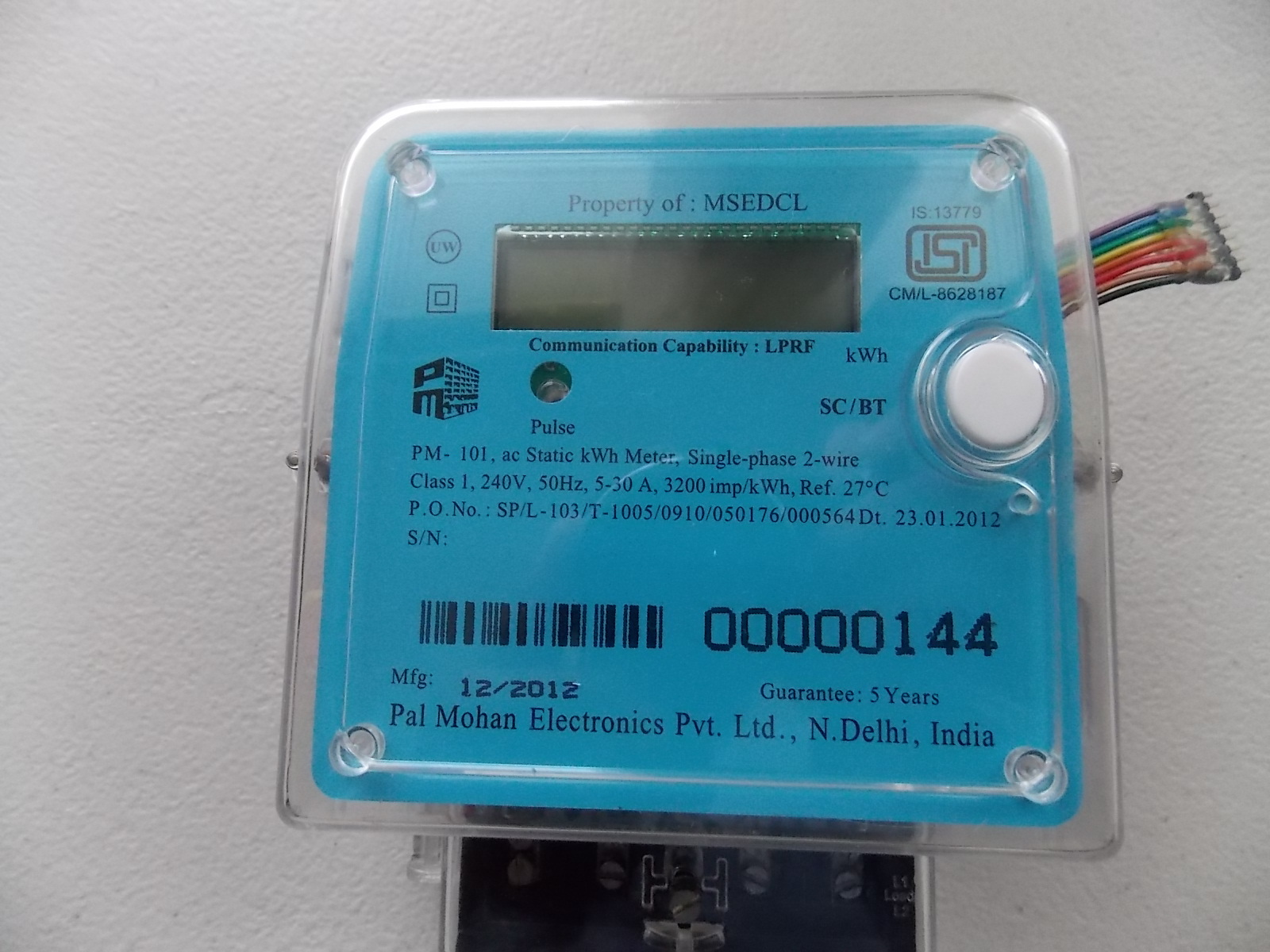 PAL MOHAN ELECTRONICS SINGLE PHASE METER PM101