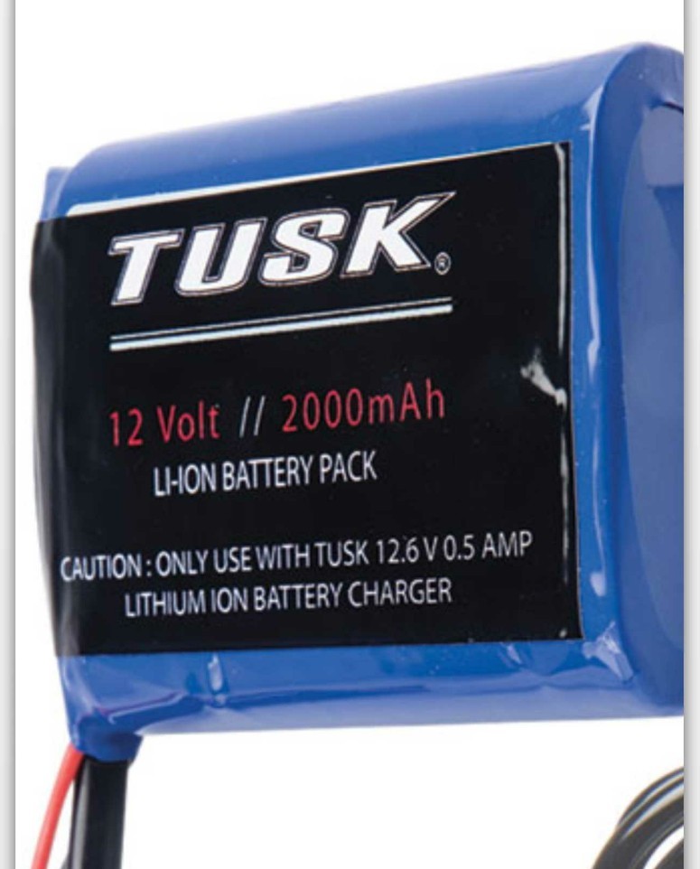 Tusk Enduro Lighting Kit Replacement Lithium Battery Pack With Charger Lighting