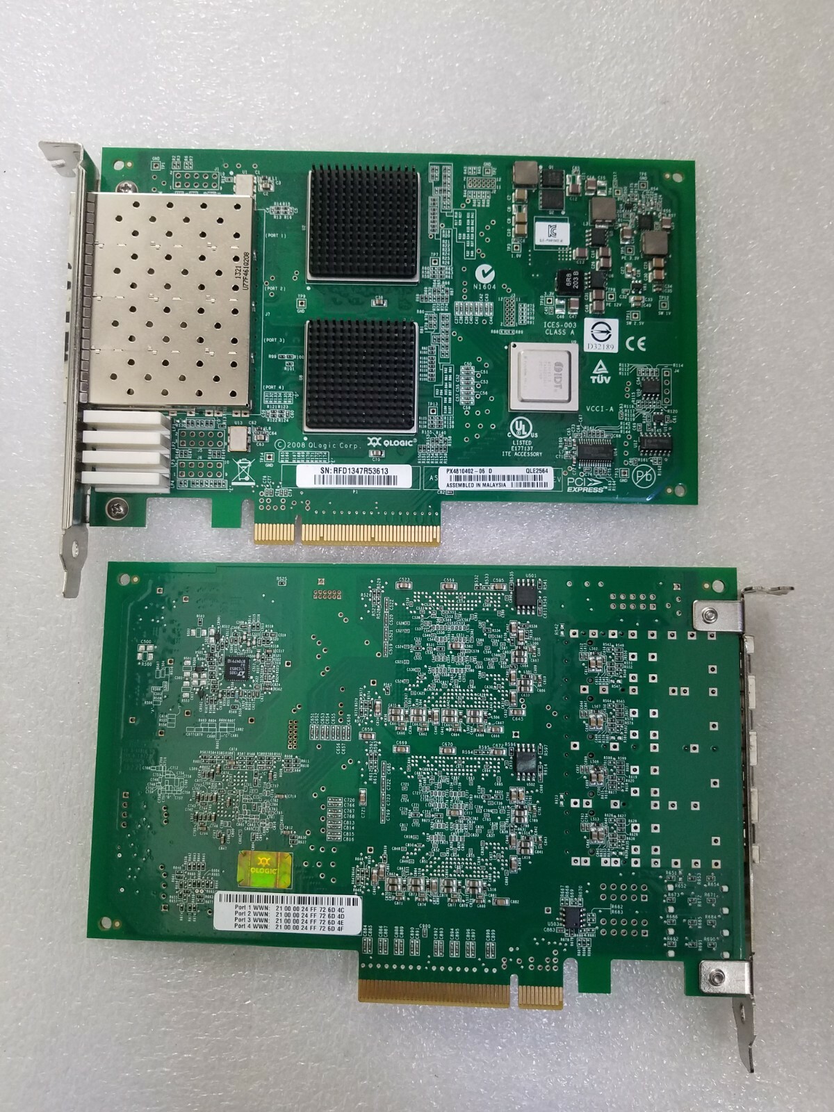 QLogic PX4810402-06 QLE2564 4 Port Fibre Channel HBA