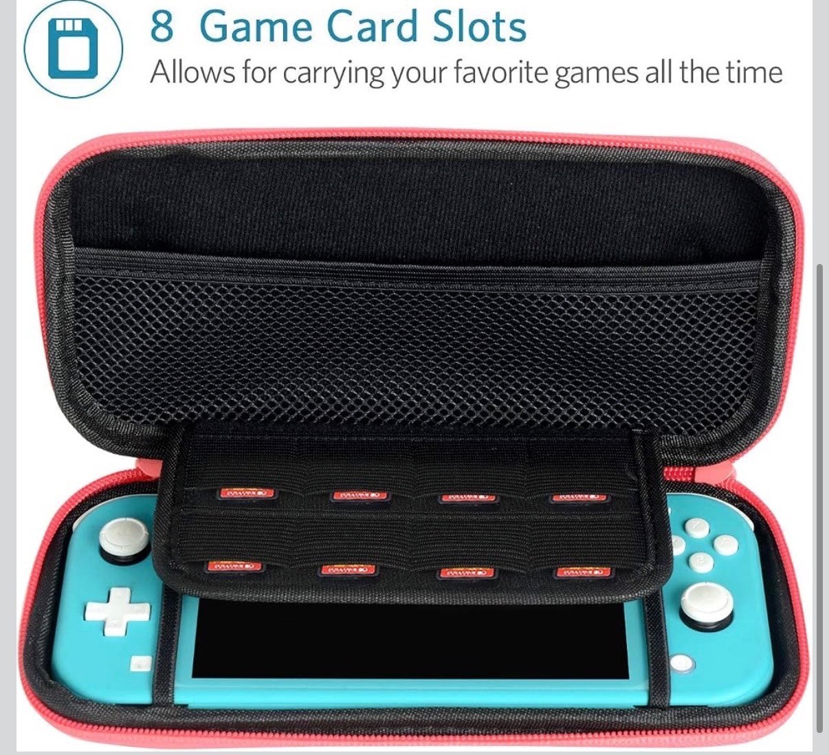 Carrying Case for Nintendo Switch Lite - with 1 Screen Protector
