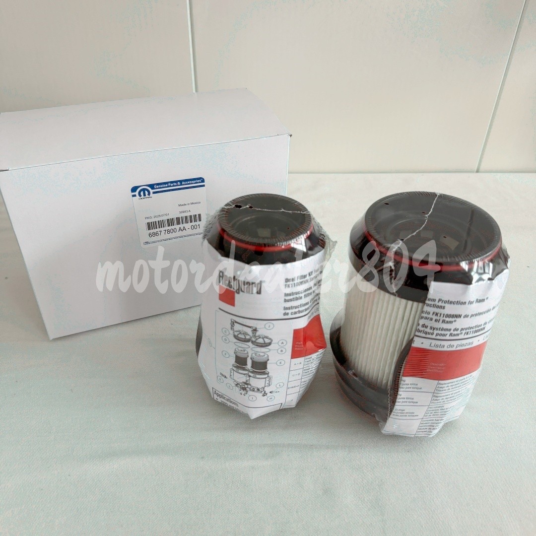 New OEM Mopar 68677800AA Fuel Filter Kit for 2025-2026 Dodge Ram 68677800