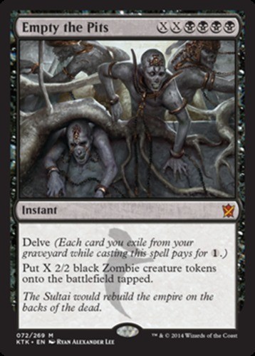 x1 Empty the Pits M MTG Khans of Tarkir M/NM, English