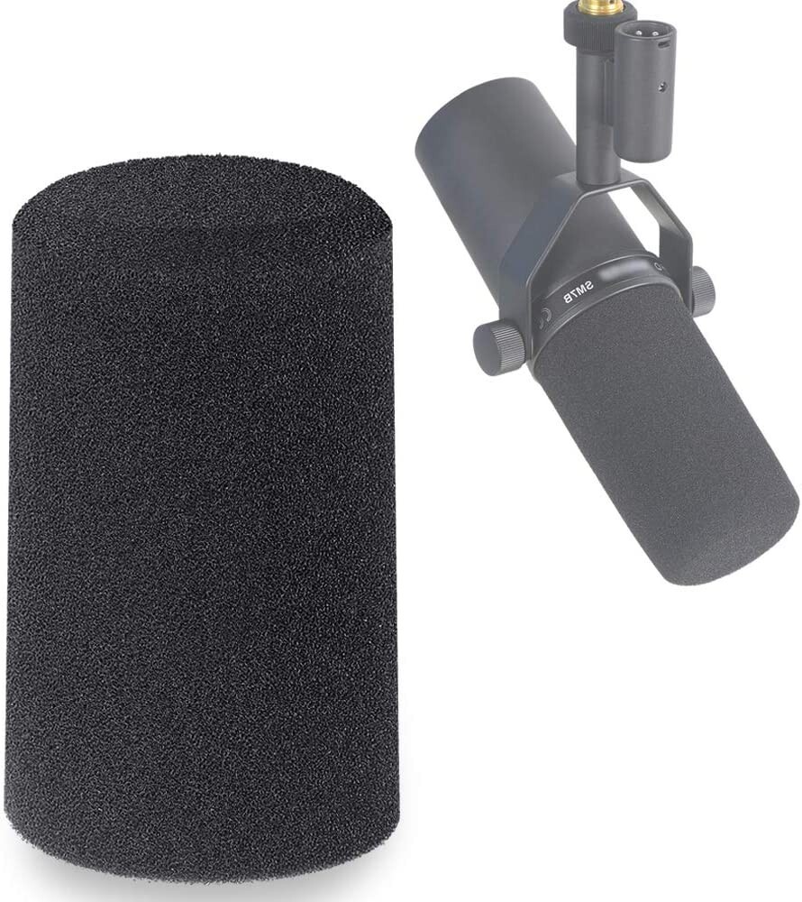 SM7B Windscreen - Mic Pop Filter Foam Cover Compatible with Shure SM7B Microphon