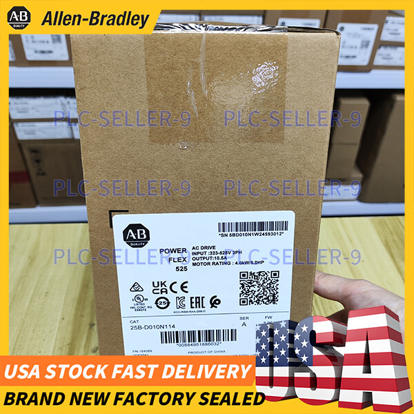 Brand New 25B-D010N114 PowerFlex 525 4kW (5Hp) AC Drive Allen-Bradley Fast Ship