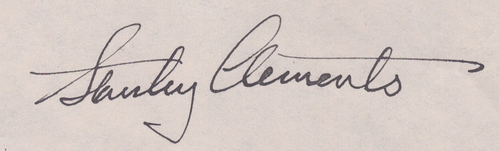STANLEY CLEMENTS - DOCUMENT DOUBLE SIGNED 05/21/1947