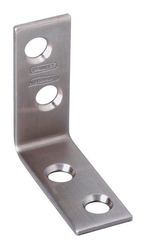 National Hardware N348-300 Stainless Steel Corner Brace 1-1/2 x 1/2 in.