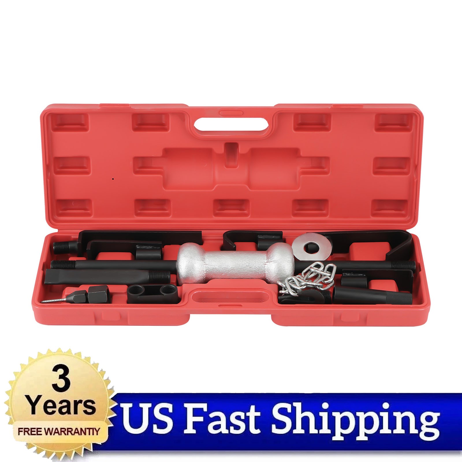 13LBS Slide Hammer Dent Puller Auto Body Dent Repair Bearing Axel Set kits Screw