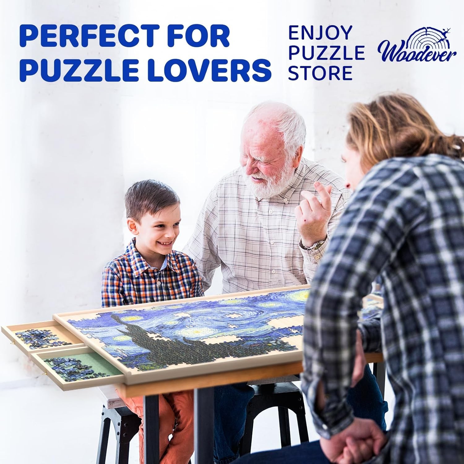 360-Degree Rotatable Puzzle Board for Adults