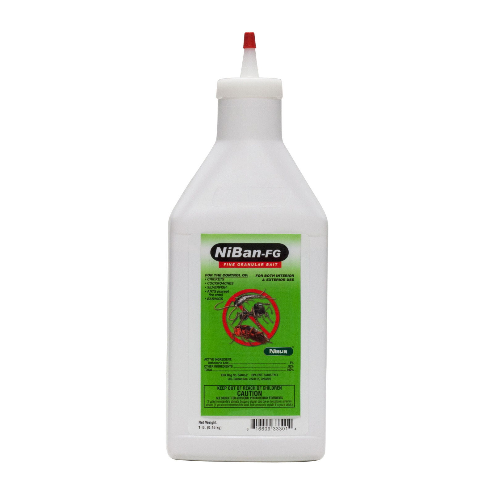Niban FG Granular Insect Control Ant Cricket Earwig Silverfish Cockroaches 1 Lb