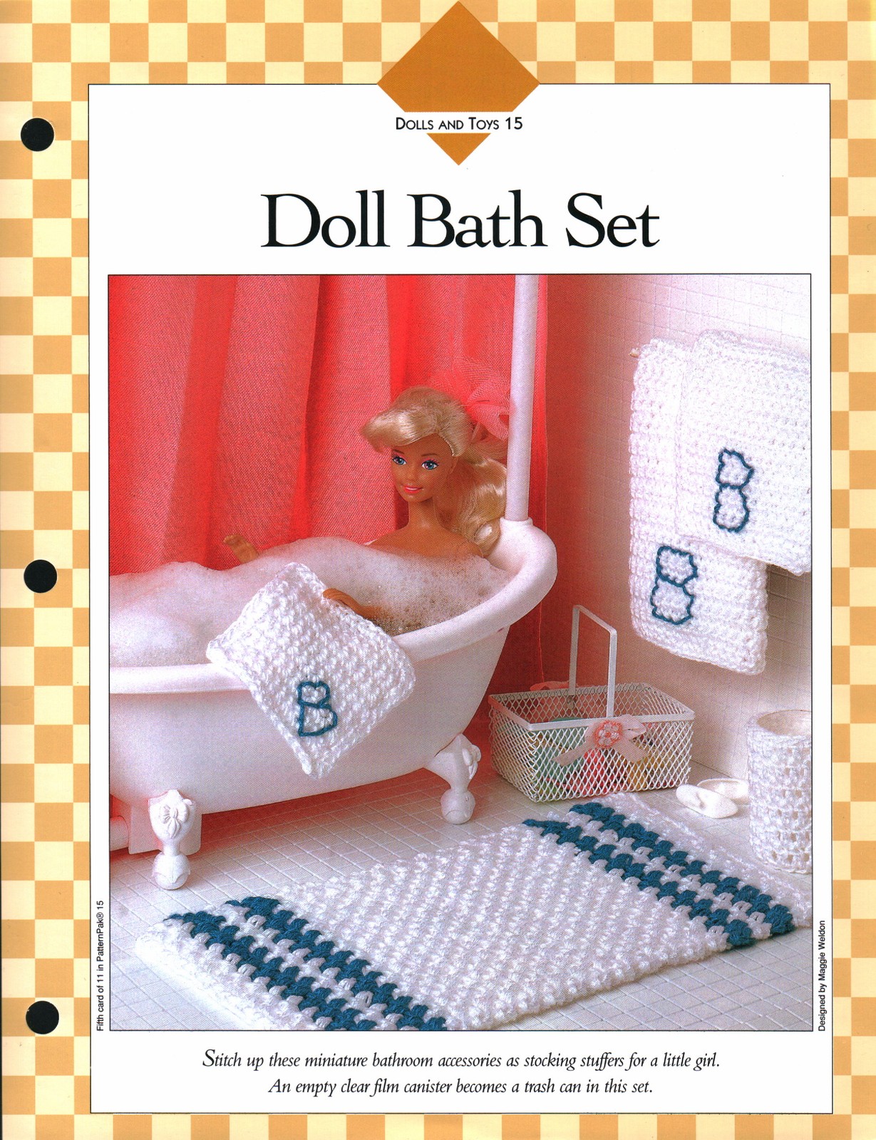 Doll Bath Set - Dolls & Toys 15 | Vanna Crochet Faves 85150-E