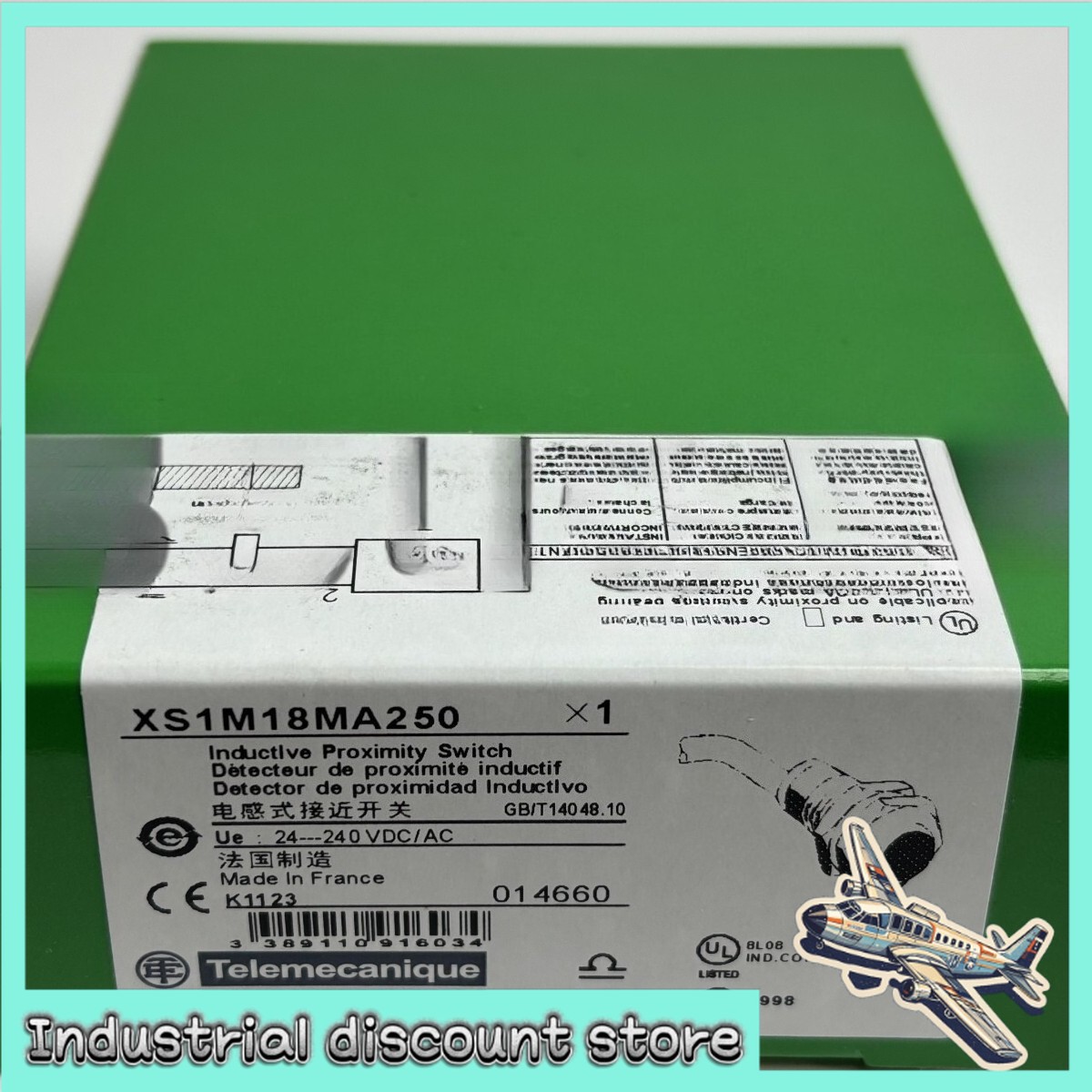 XS1M18MA250 1x Brand New Schneider XS1M18MA250 sensor Fast Shipping XS1M18MA250