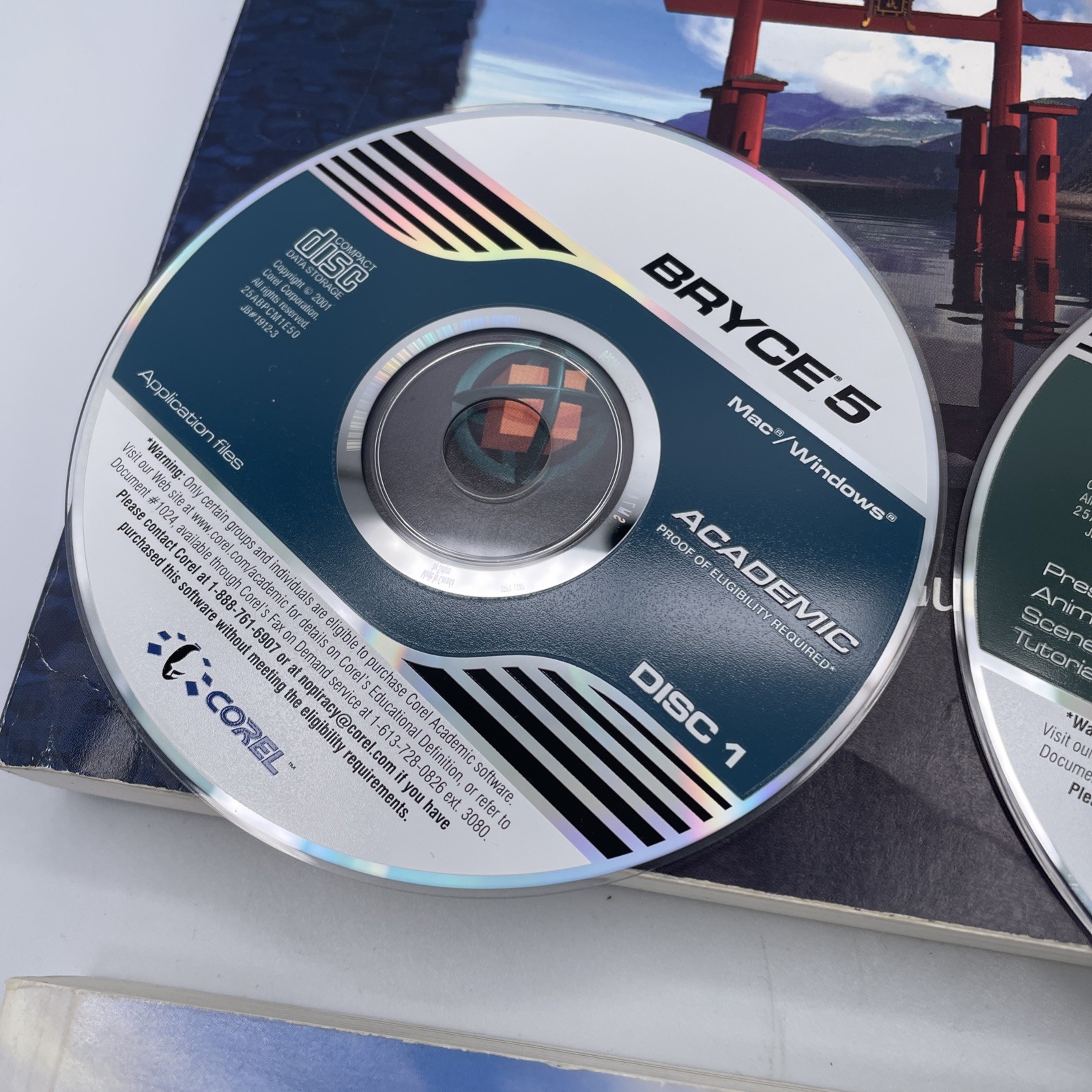 Corel Bryce 5 Academic Software Disc 1&2 with Explorer Guide MAC