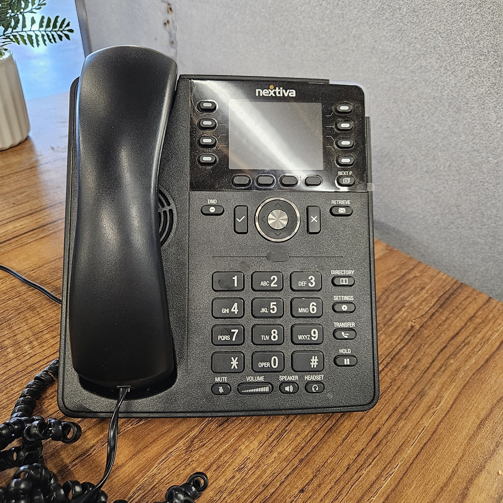 Nextiva X-835 Multi-line VoIP Business Phone - Black