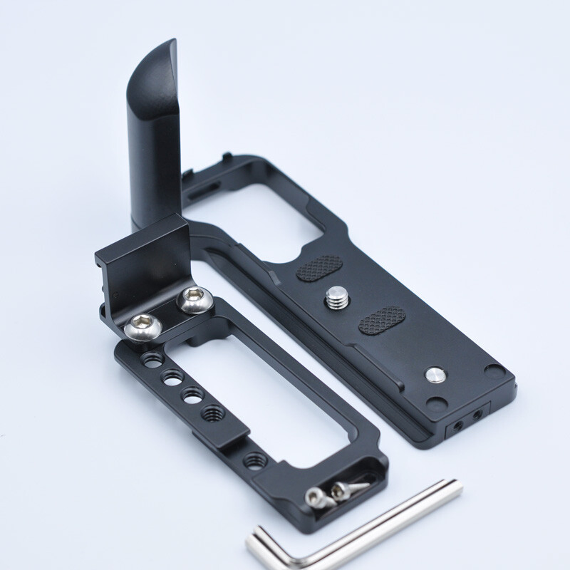 Extendable Hot Shoe Camera L Bracket Grip Holder Plate for Olympus E-M5 III