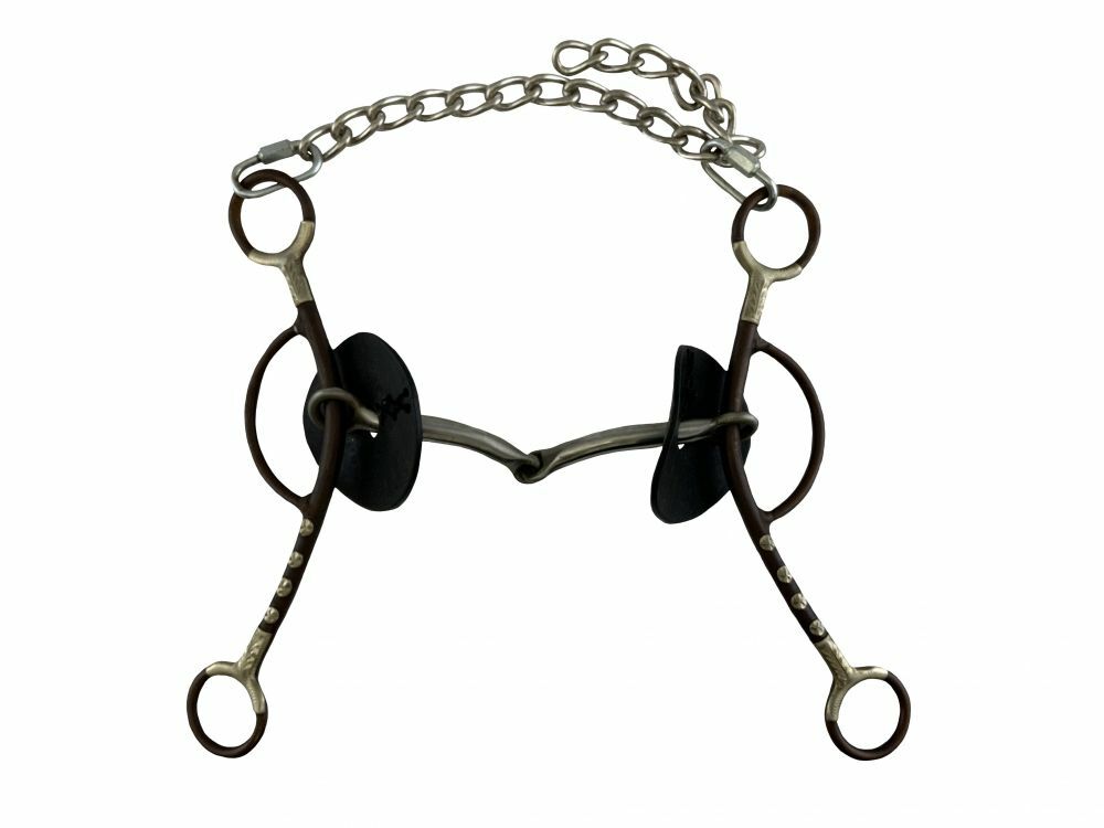 CIRCLE Y - Martha Josey Long Shank SS Smooth Snaffle Mouth Steel Bit! FREE SHIP!