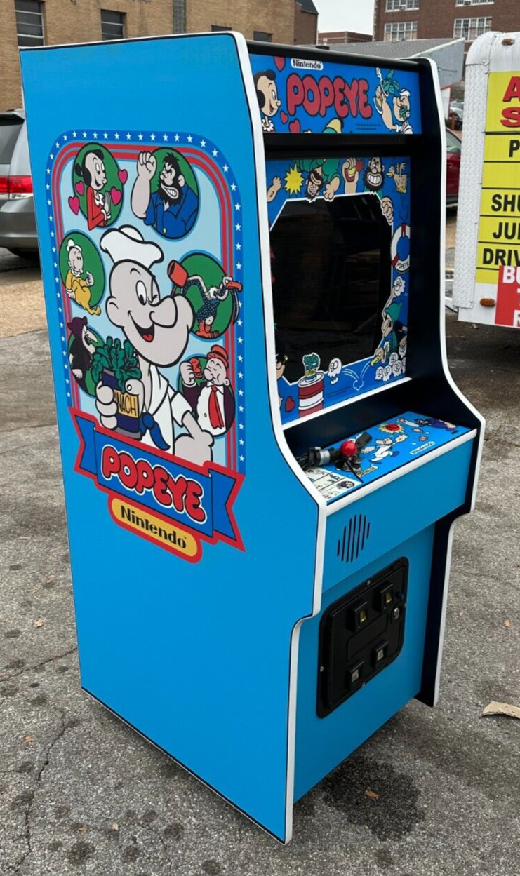 Popeye Arcade Coin Operated- With all new parts, LCD Monitor, Free Shipping