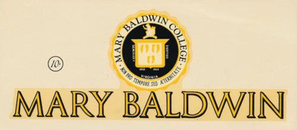 Mary Baldwin College Virginia Seal Logo 12x8in Metal Sign Poster