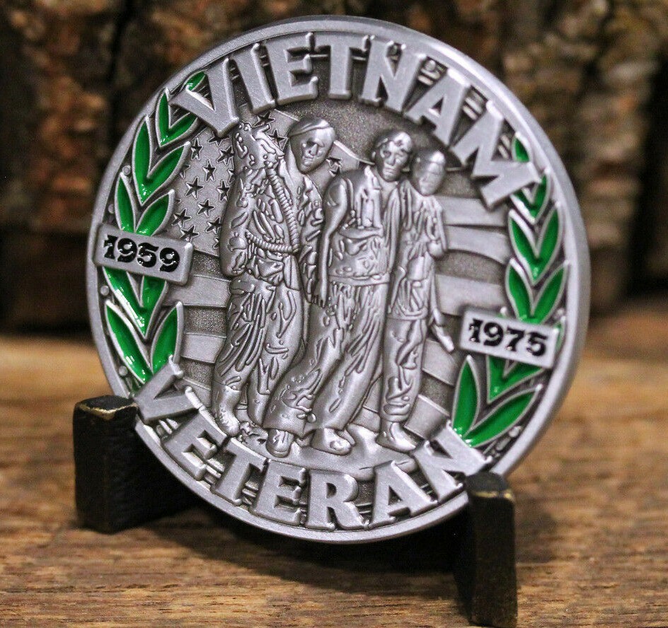 Vietnam Veteran Challenge Coin 1959 - 1975 POW MIA You are not forgotten