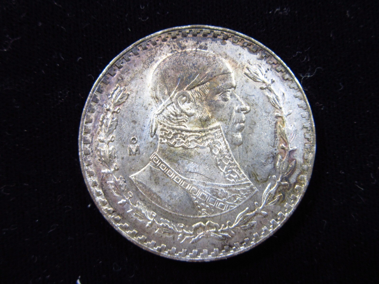 Mexico 1 Peso 1964 0.100 Silver Jose Morelos Mexicanos World Coin i0714