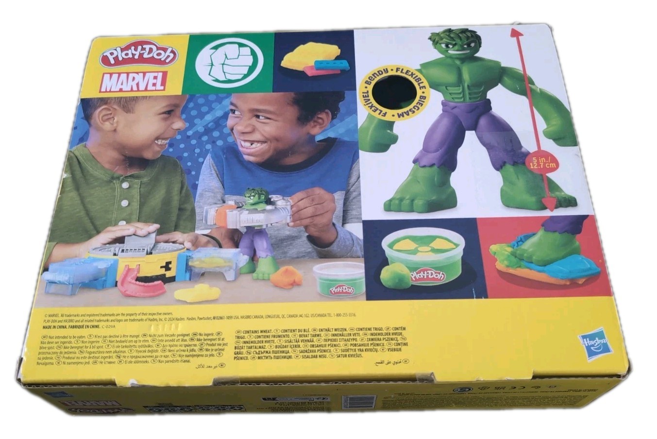 Play Doh Marvel Hulk Smash Squish Playset Hasbro New Sealed Kids Toy