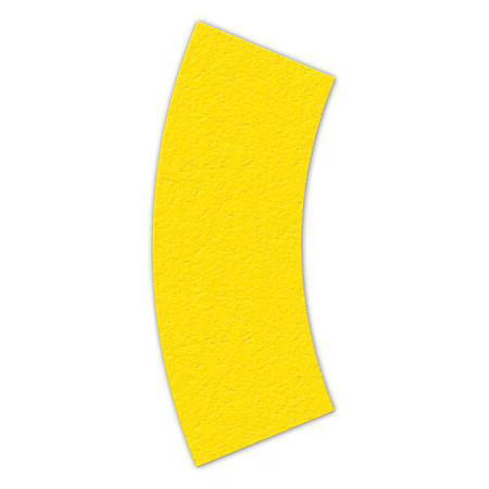 Incom Lm140y Curve 5S Workplace Floor Organization Marker Vinyl Film Yellow,