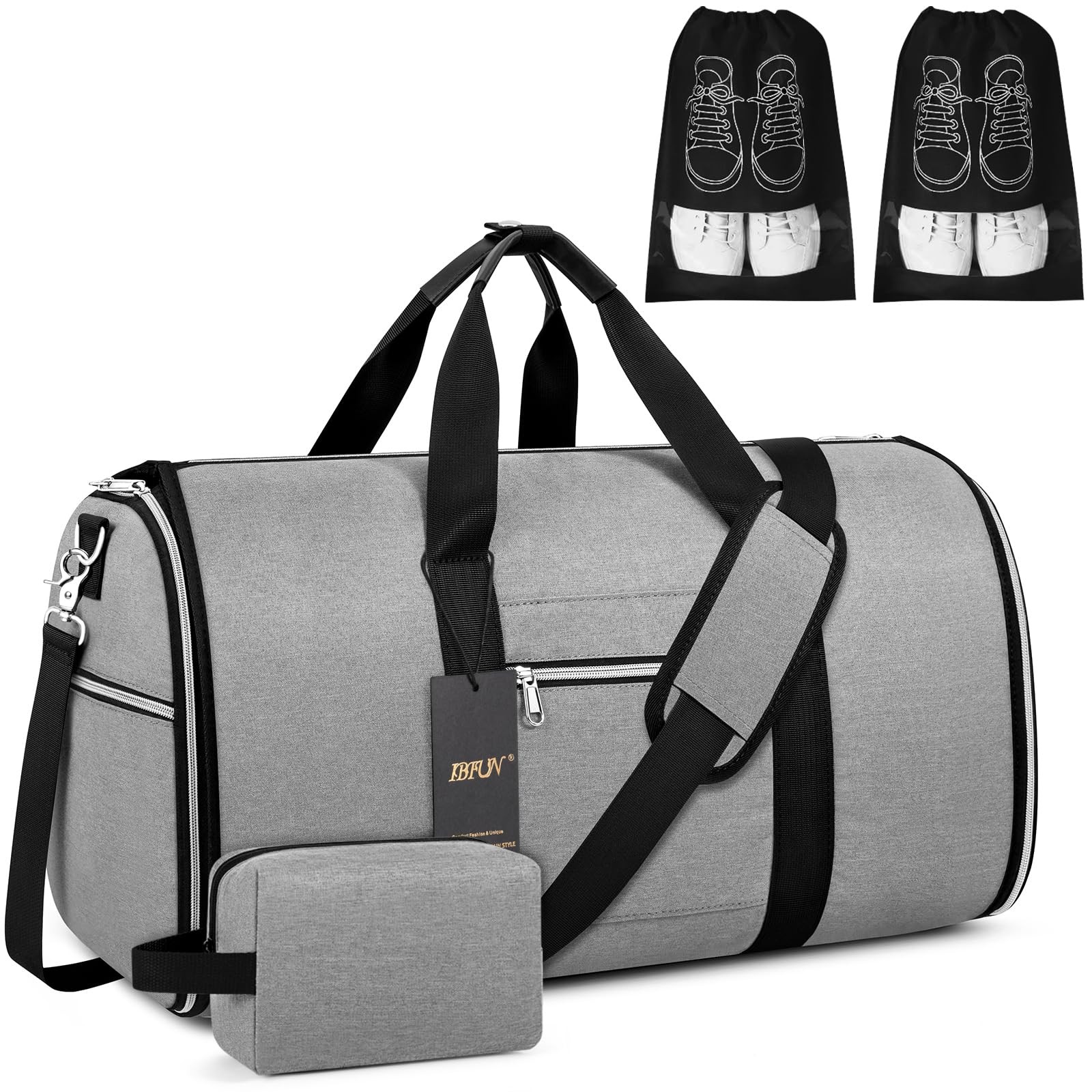 Convertible Garment Duffel Bags for Travel - Carry on Garment Bag with Toilet...