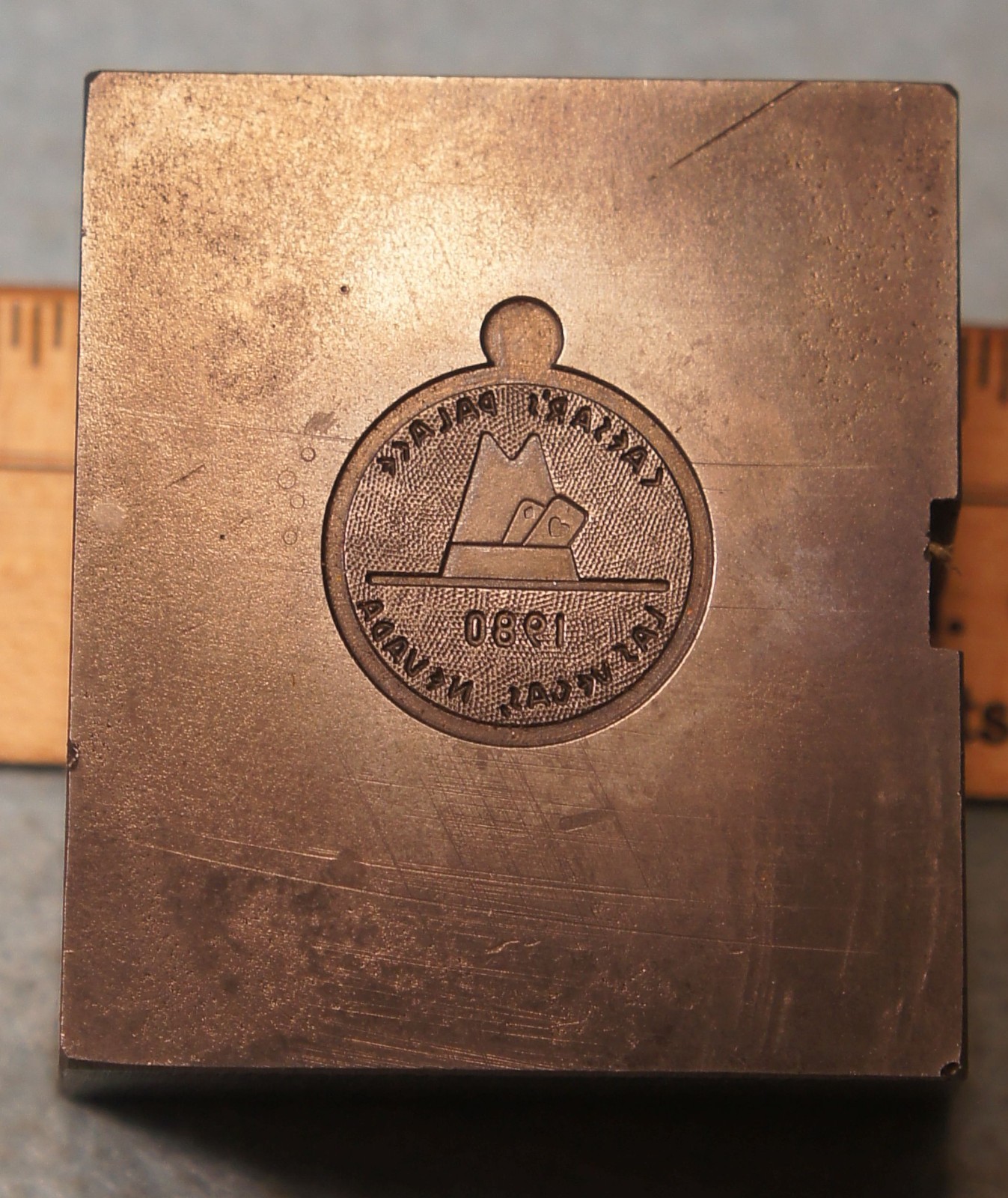 1980 CAESARS PALACE LAS VEGAS NV Key Fob STEEL STAMPING DIE Robbins RH282