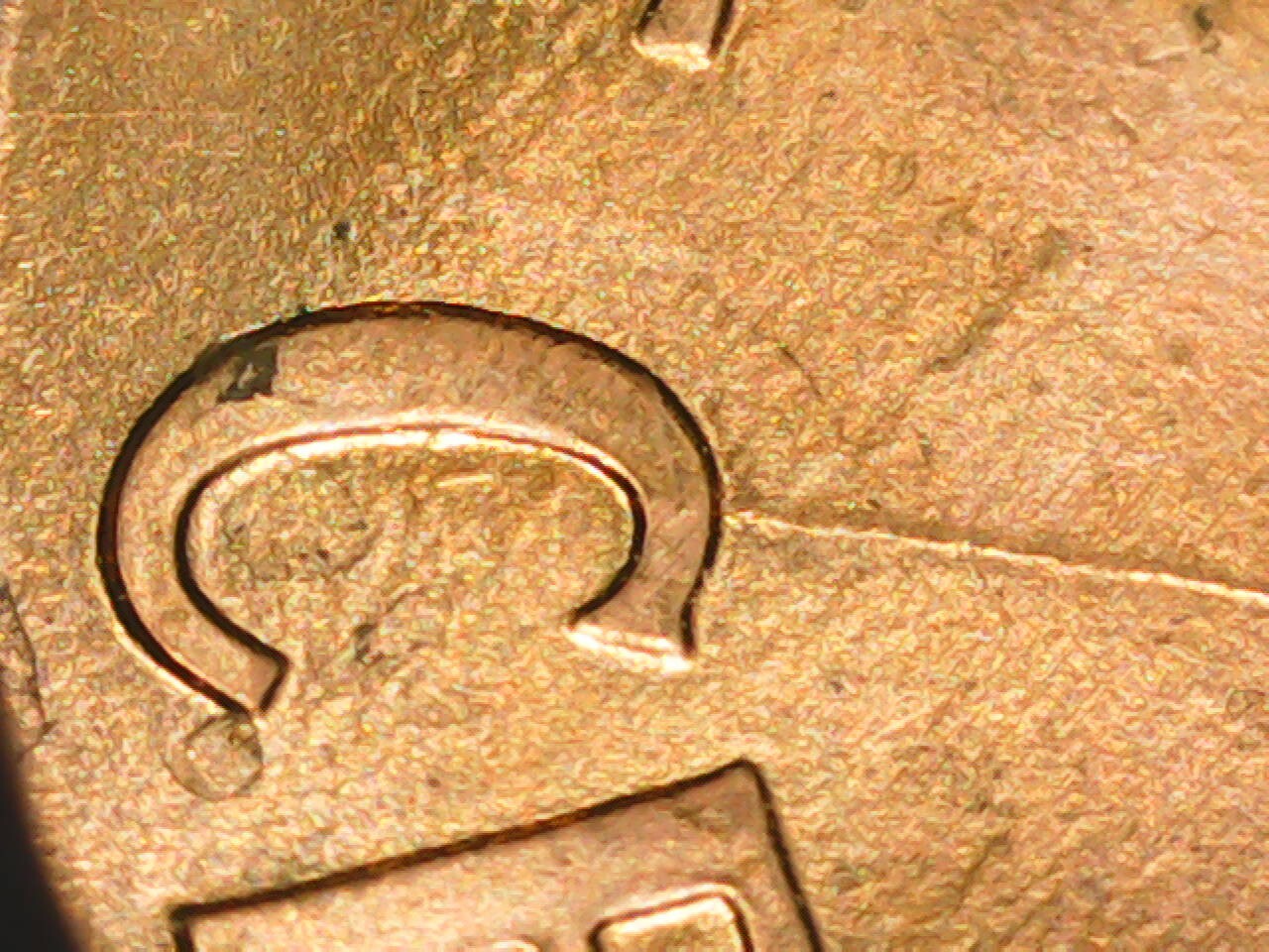 1995 Penny Die Crack Reverse