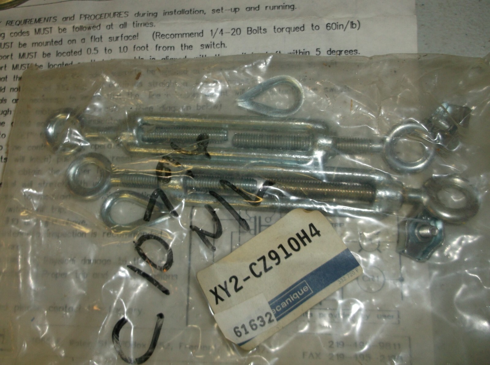 REES, 04955-200, CABLE OPERATED SWITCH, 2NO, 2NC