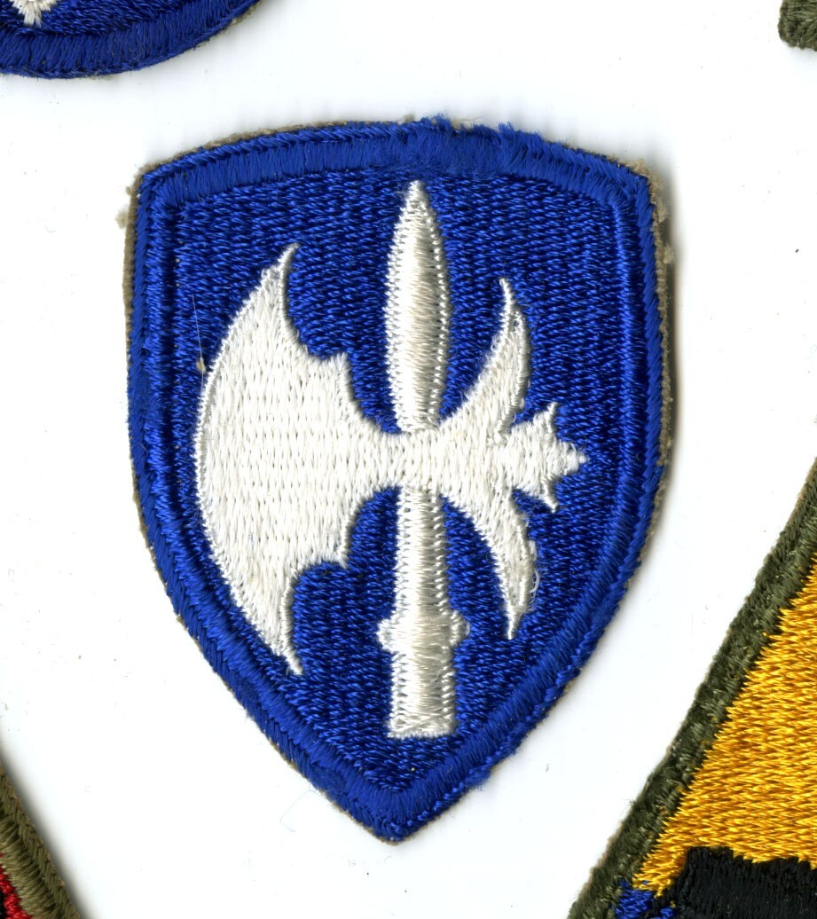 65th Infantry Division White Back Patch WWII Vintage France Germany Austria