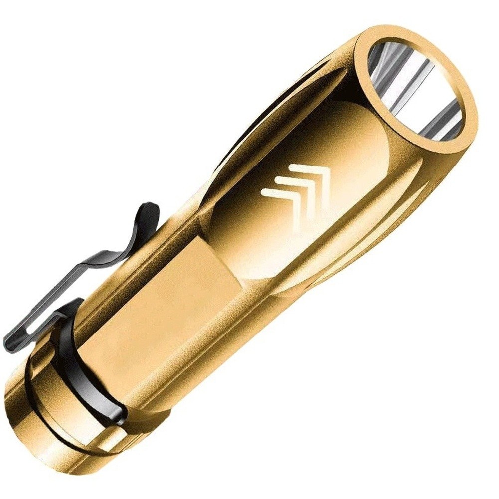 USB Flashlight Rechargeable LED For Hiking For Camping 3 Lighting Modes