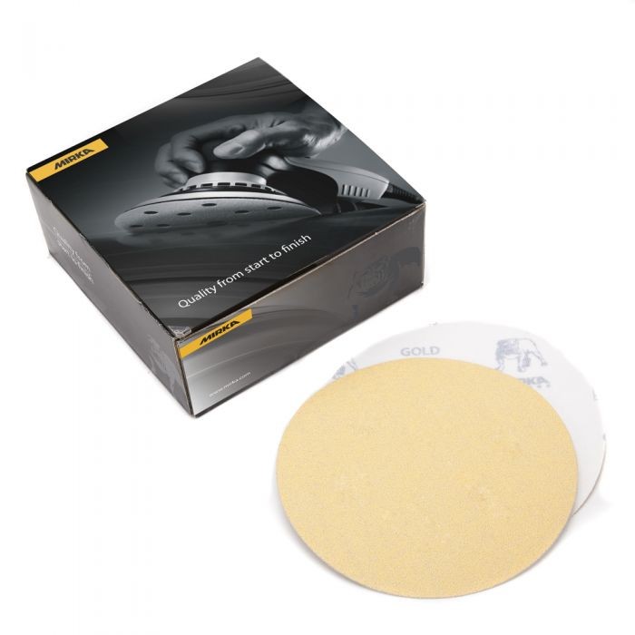 Mirka 23-622-500 Gold 6in. 500 Grit Sanding Grip Disc (50/Box)