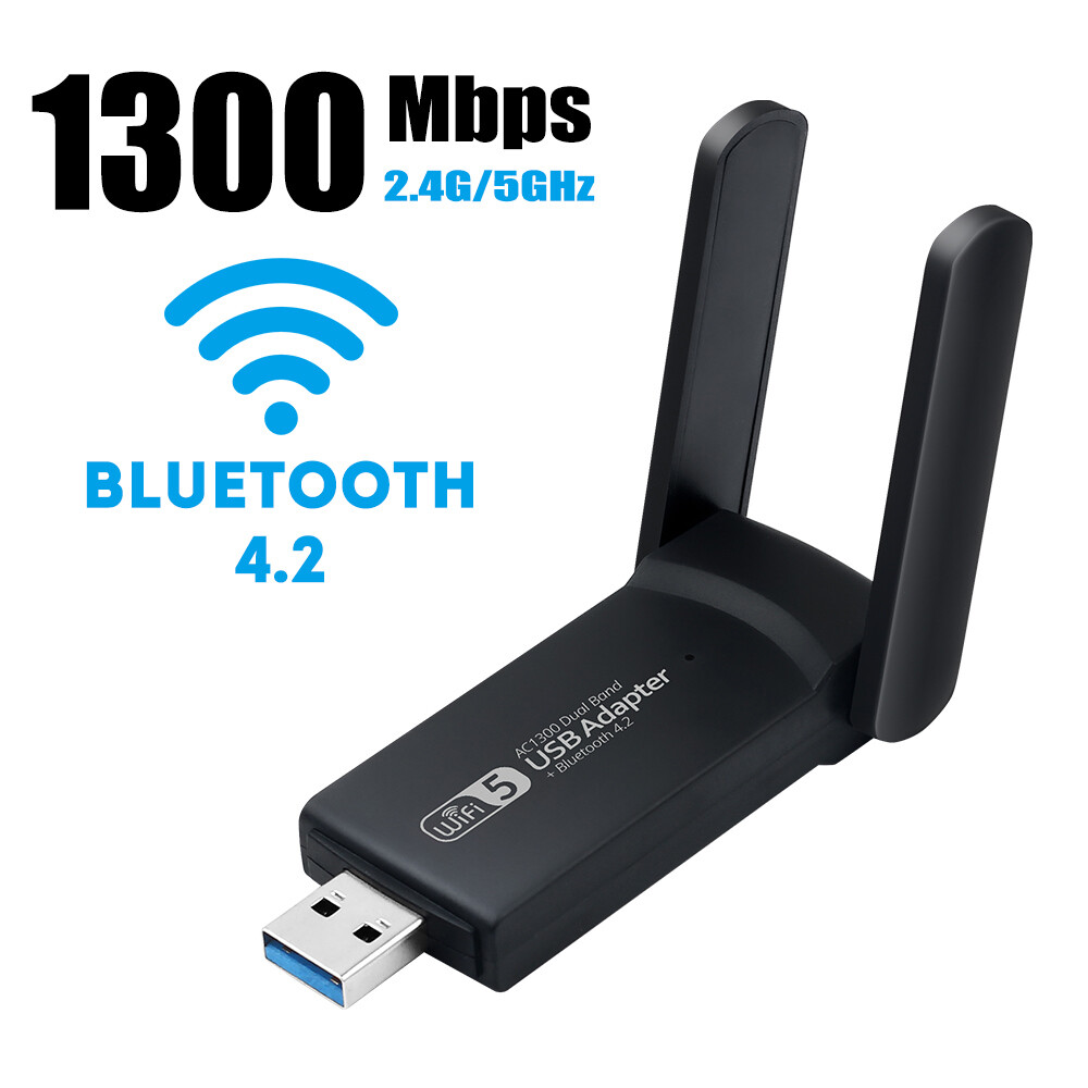 USB 3.0 Wireless Wifi Bluetooth Adapter Long Range Dongle Dual Band Network Card