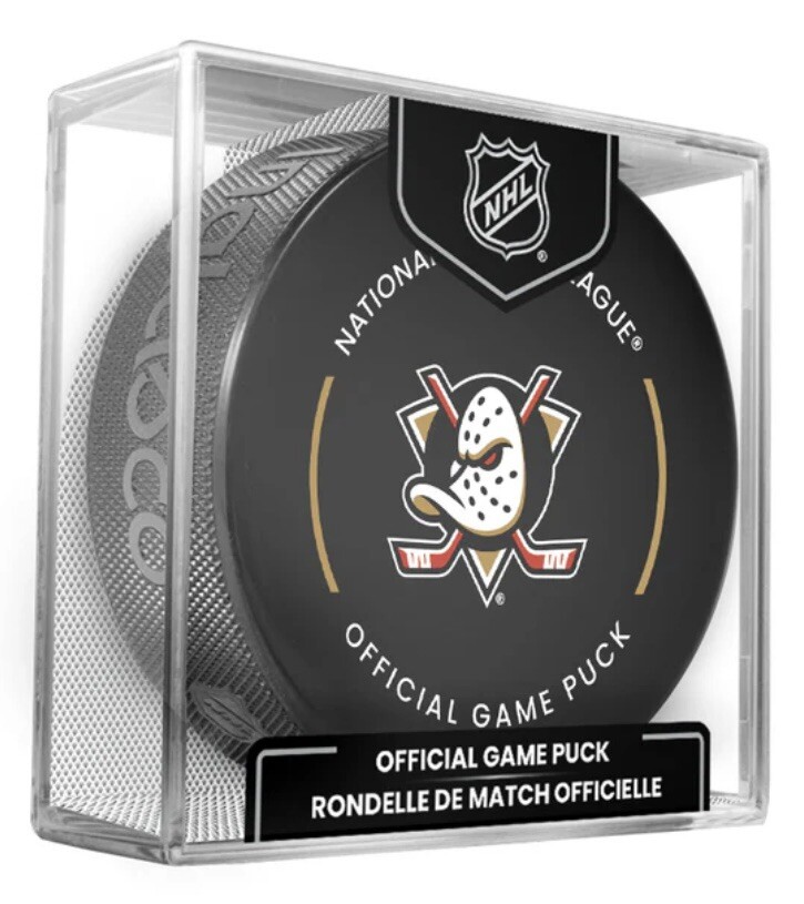 2025-26 ANAHEIM DUCKS NHL OFFICIAL GAME PUCK **IN STOCK!**