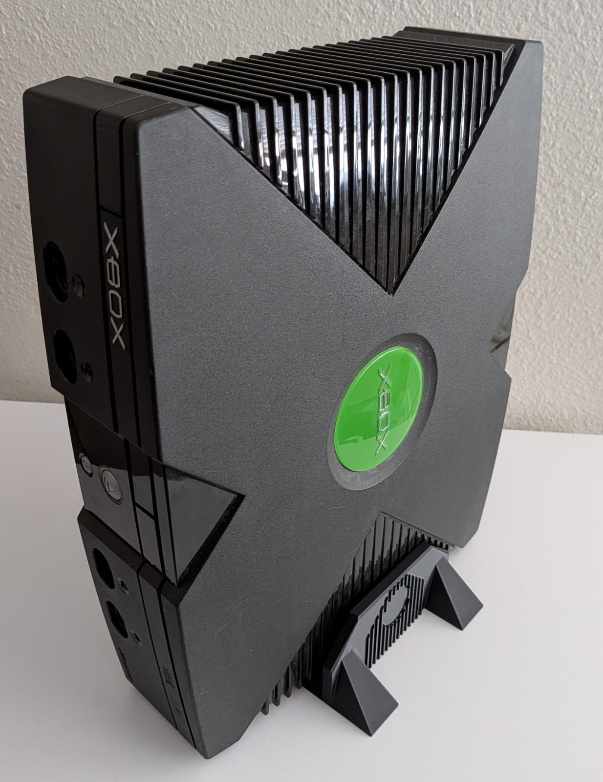 Vertical Plastic Stand Base for Microsoft Xbox Original Console Holder, Black
