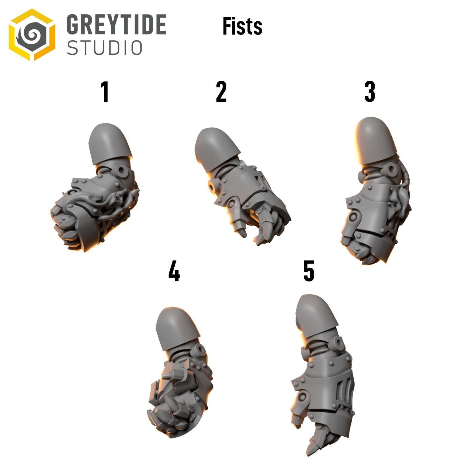 GreyTide Anvil Wardens Upgrade Kit | 100+ Custom Bits | Helmets Weapons Armor