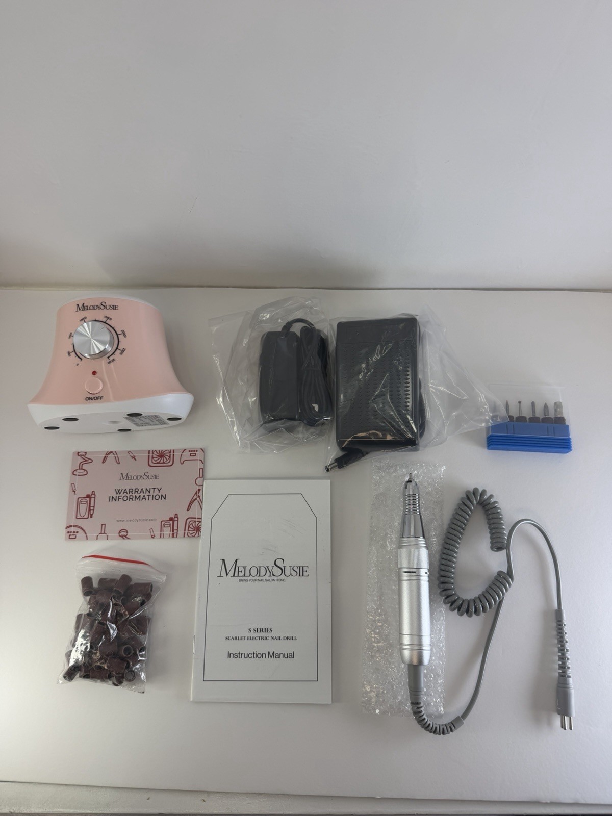 MelodySusie S Series Nail Drill SC3201 Professional Variable Speed Pink White