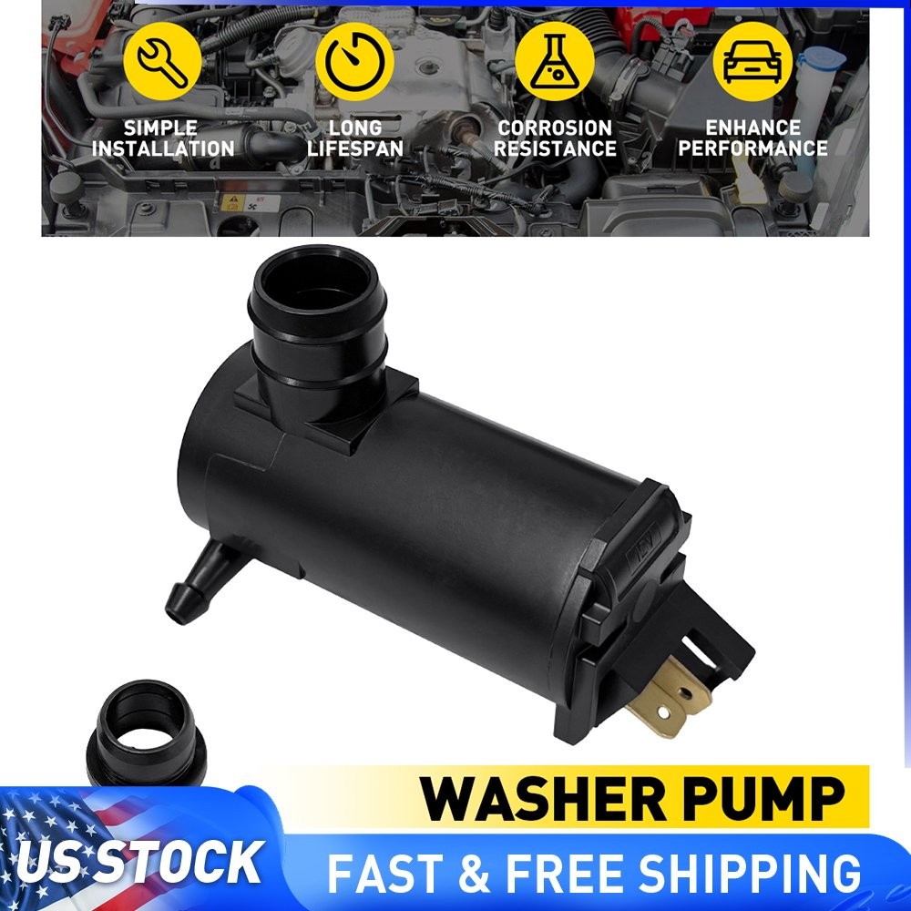 Front Wiper Fluid Washer Pump 2Pin Connector For 2014-2018 Polaris Brutus HD PTO
