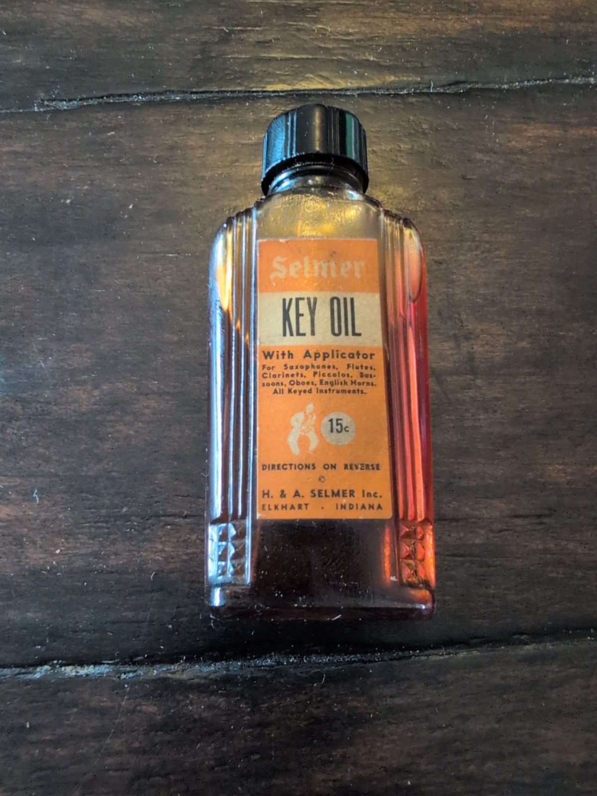 Vintage Selmer Key Oil for Woodwind Instruments Bottle with Applicator Full...