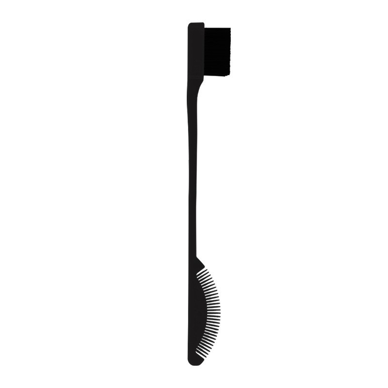 Reusable Plastic Double-Ended Eyelash Comb & Brush Tool, Multicolor