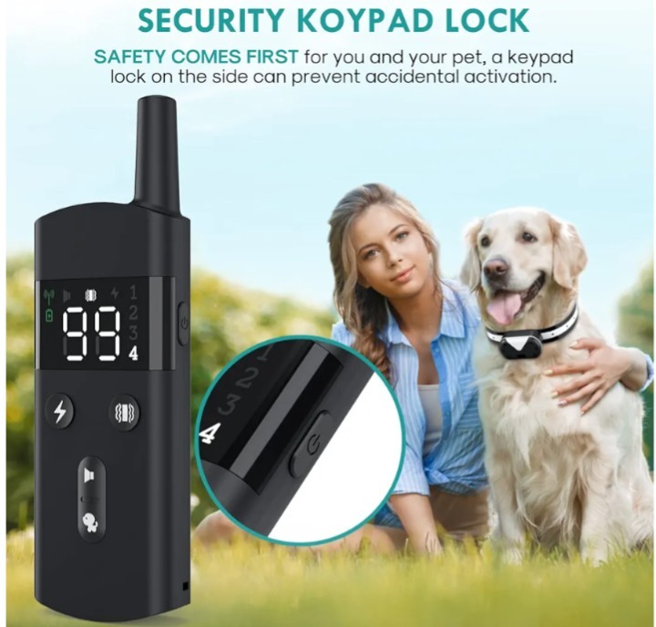 2700 FT Remote Dog Shock Training Collar Rechargeable Waterproof LCD Pet Trainer