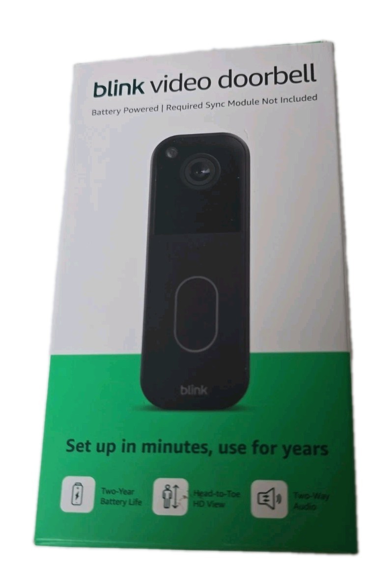 Blink Video Doorbell Battery Powered Smart WiFi Camera Alexa New Sealed