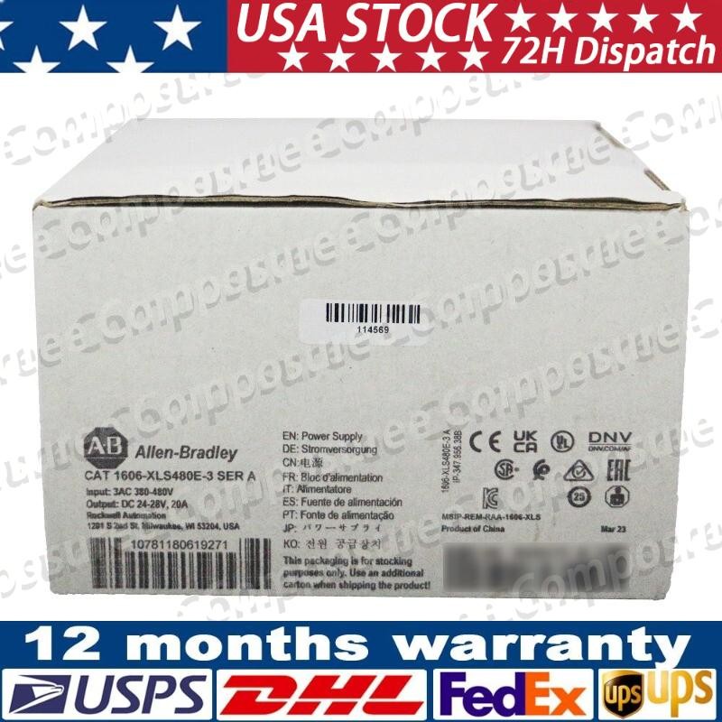 New Allen-Bradley 1606-XLS480E-3 Power Supply 24-28VDC 1606XLS480E3 US Free Tax