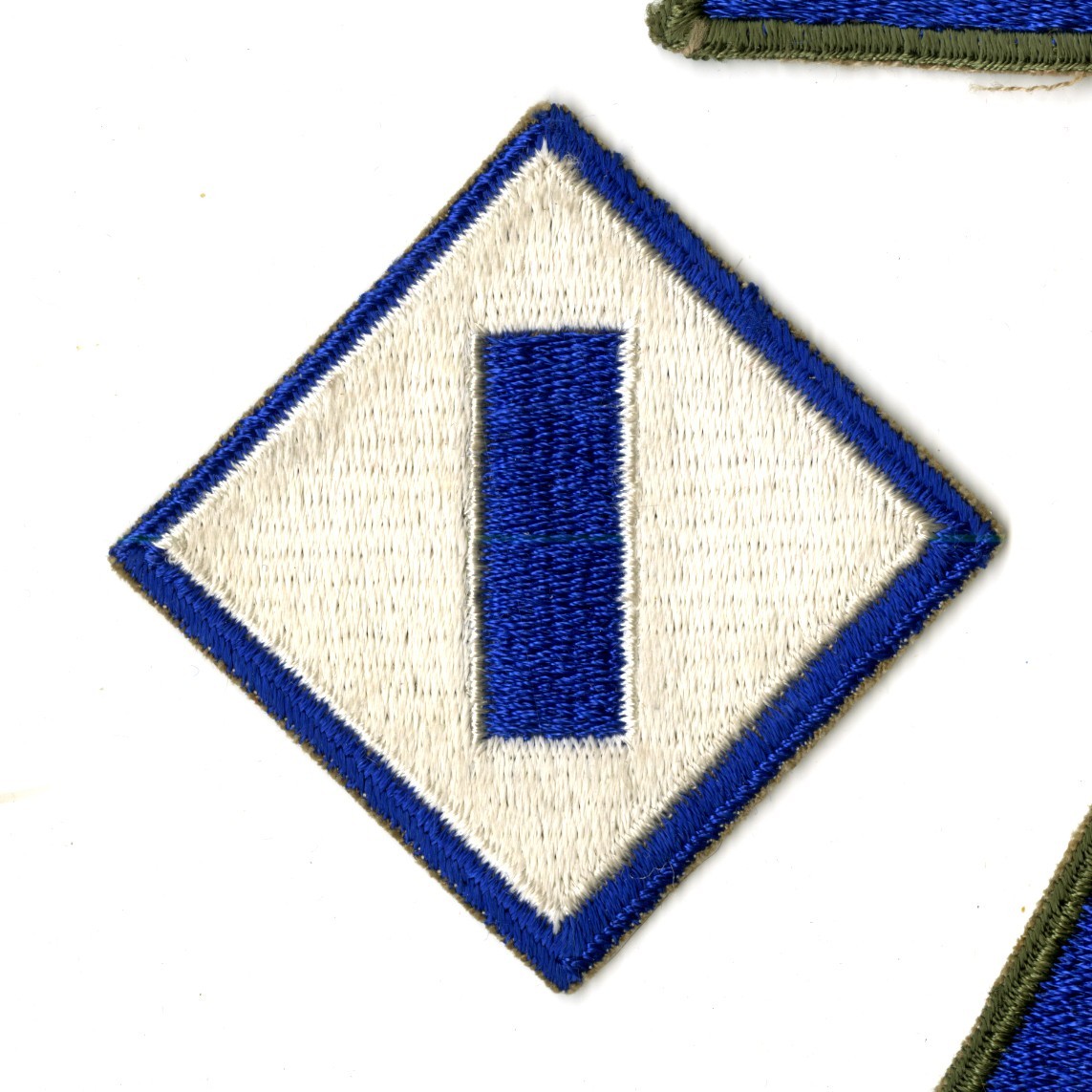 1st Service Command White Back Patch WWII Vintage New England