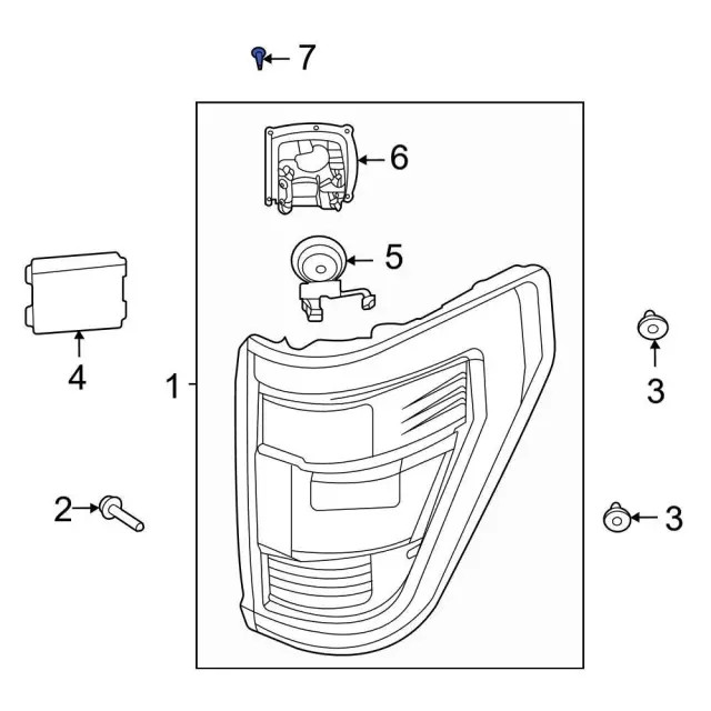 Genuine Ford Blind Spot Detection System Warning Sensor Screw W505944-S450