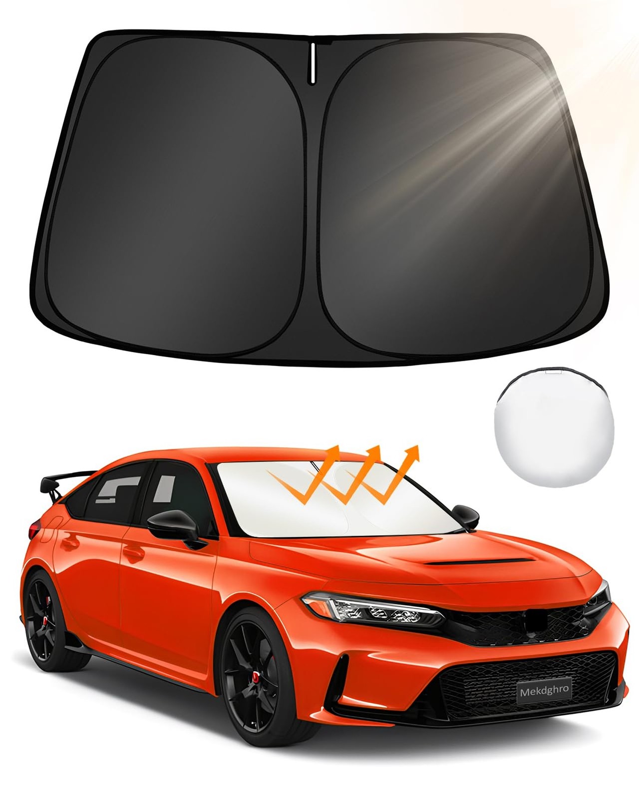 Custom Fit Windshield Sun Shade for 2022-2025 2026 Honda Civic 11th Gen Type ...
