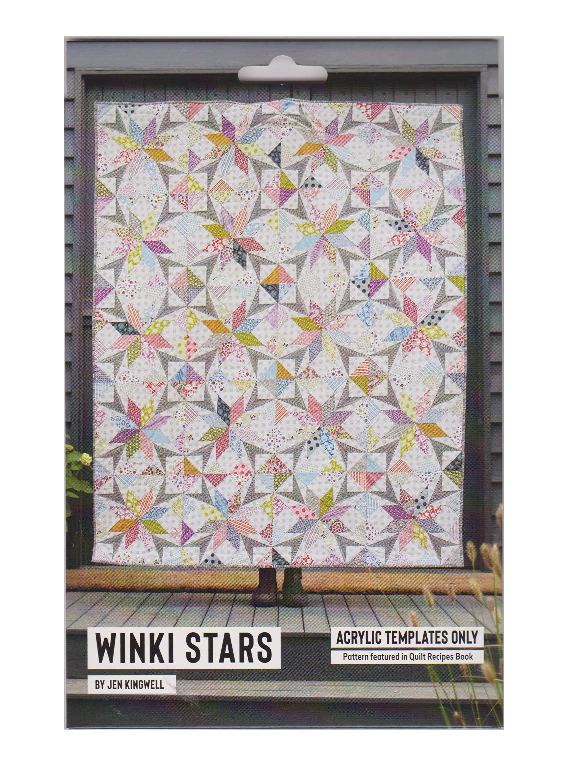 Jen Kingwell Winki Stars Quilt Acrylic Template Set 4 Pieces